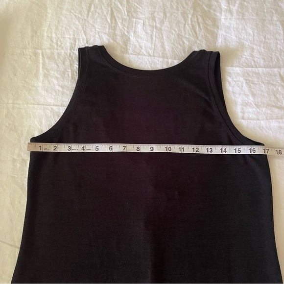 Gap Black Midi Dress sleeveless Crew Neck Knit Stretchy Size XS Fits Like M - Picture 11 of 14
